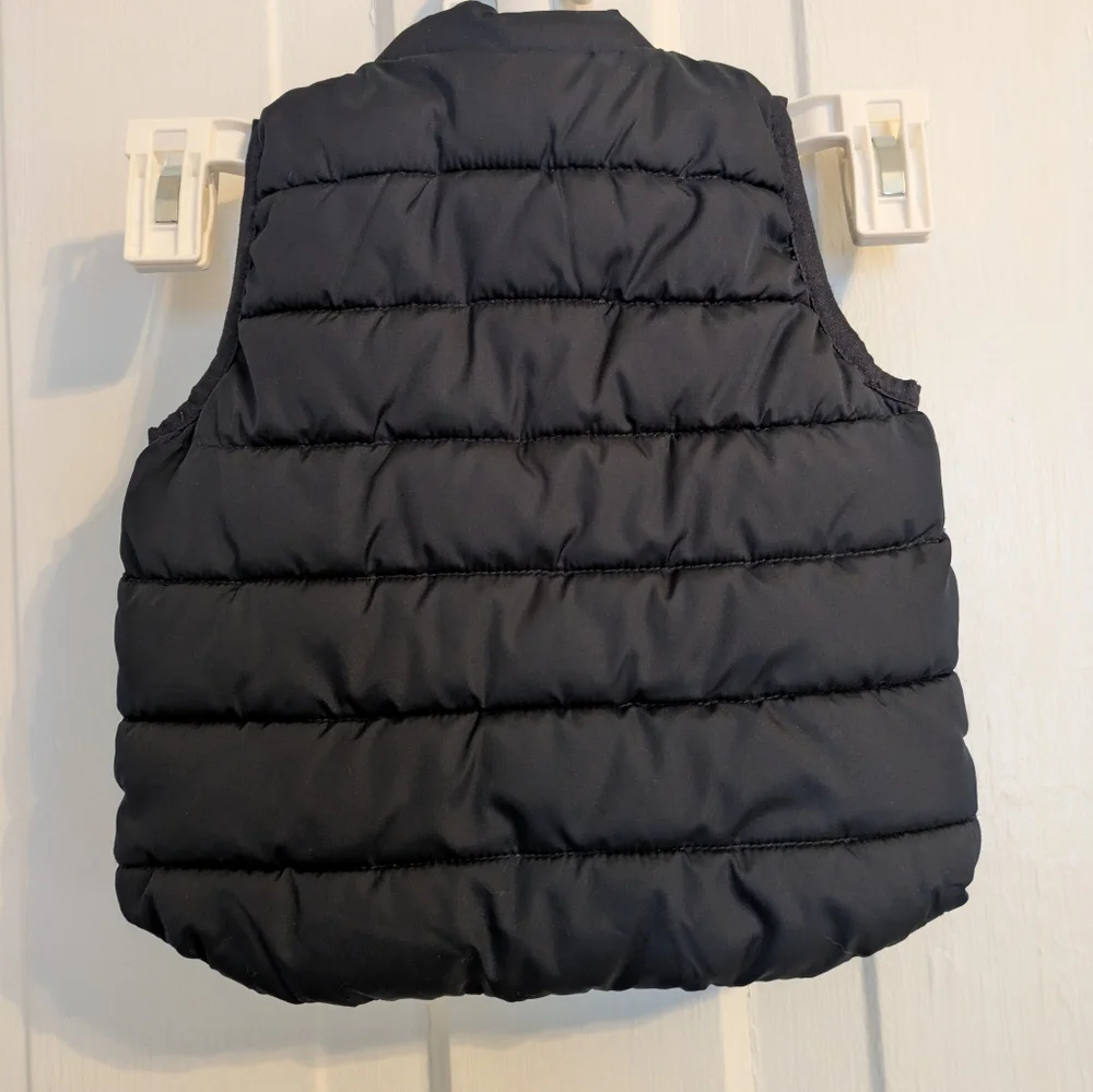 Baby Gap Navy Blue Waterproof Puffer Vest for 12-18 Months